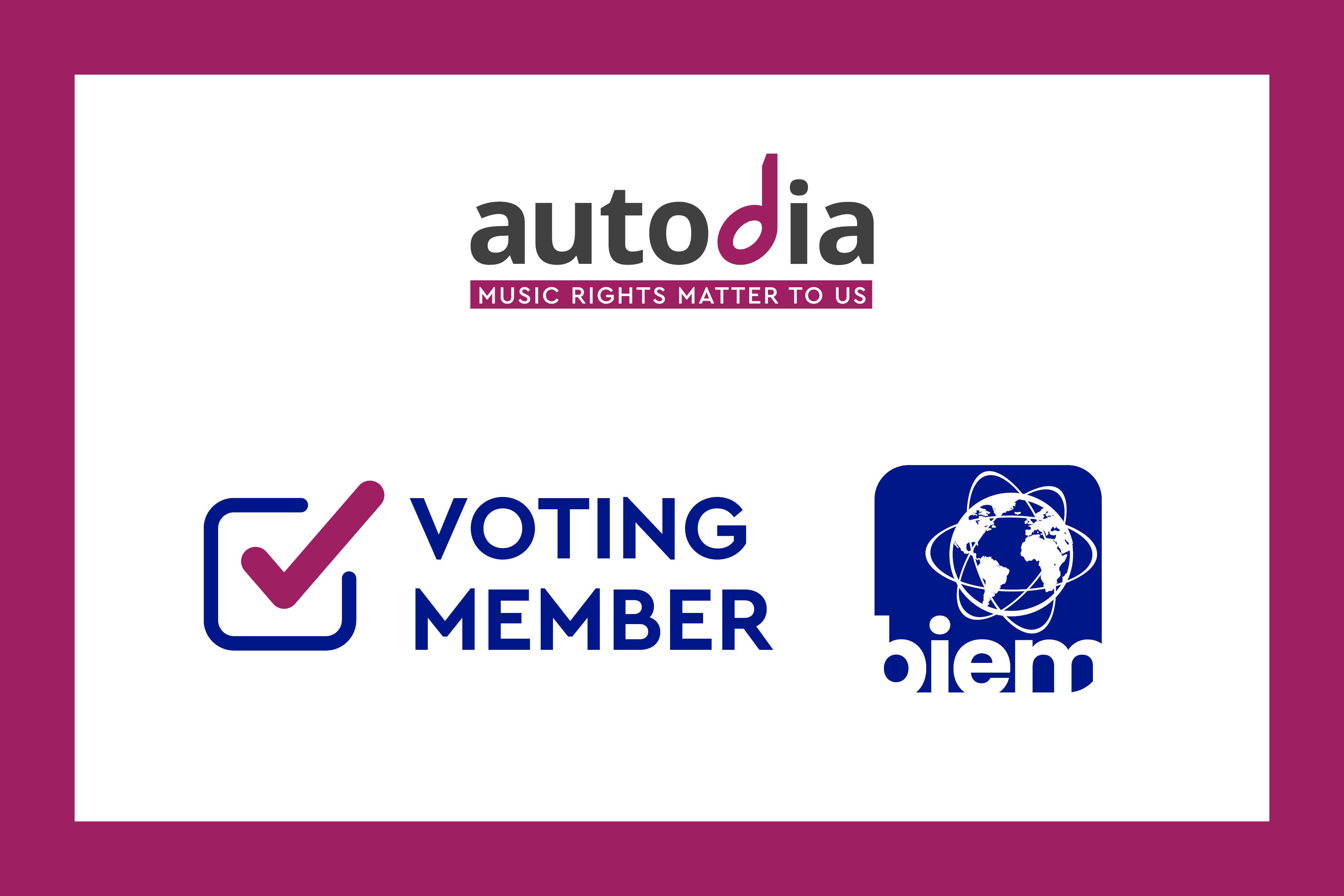 AUTODIA voting member of BIEM
