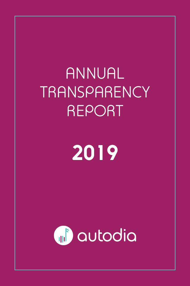 Transparency Report for year 2019